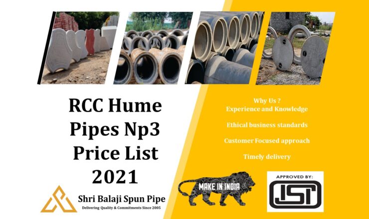RCC Hume pipe Np3 Price List