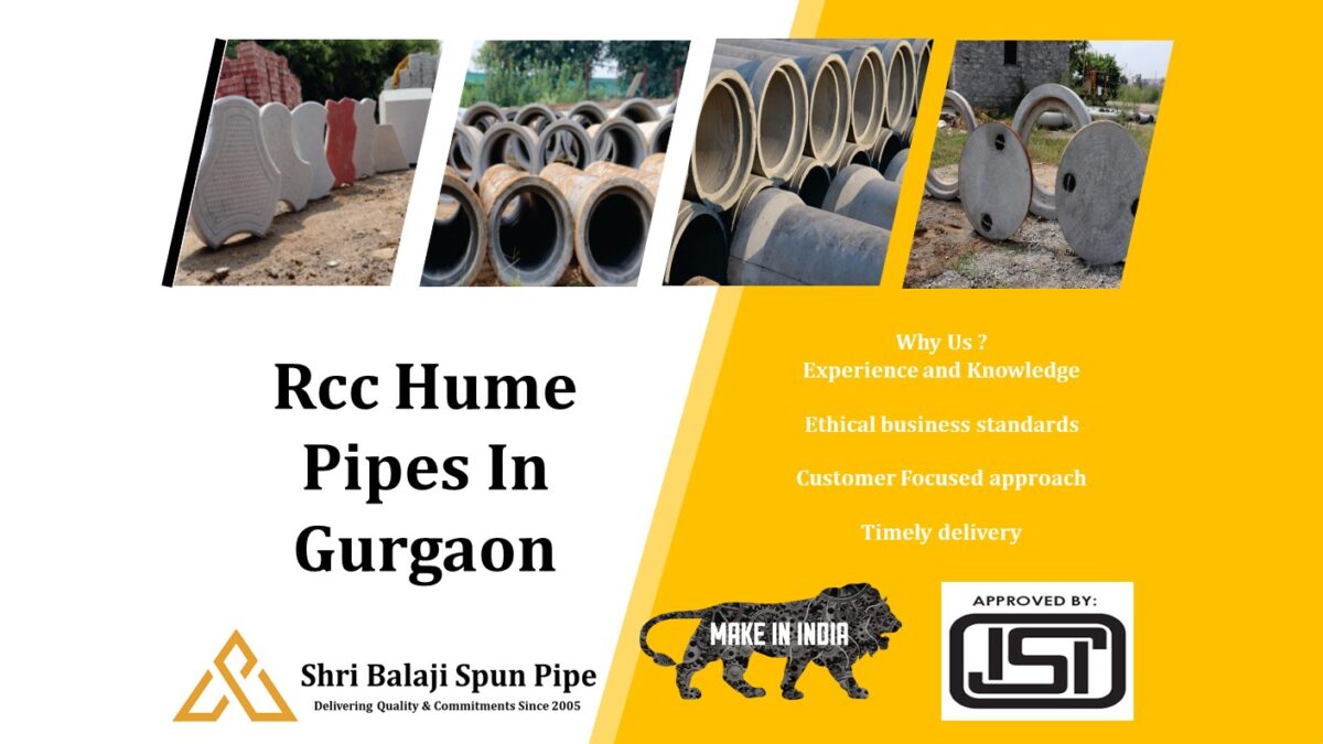 Rcc Hume Pipes in Gurgaon ISI Approved Shri Balaji Spun Pipes
