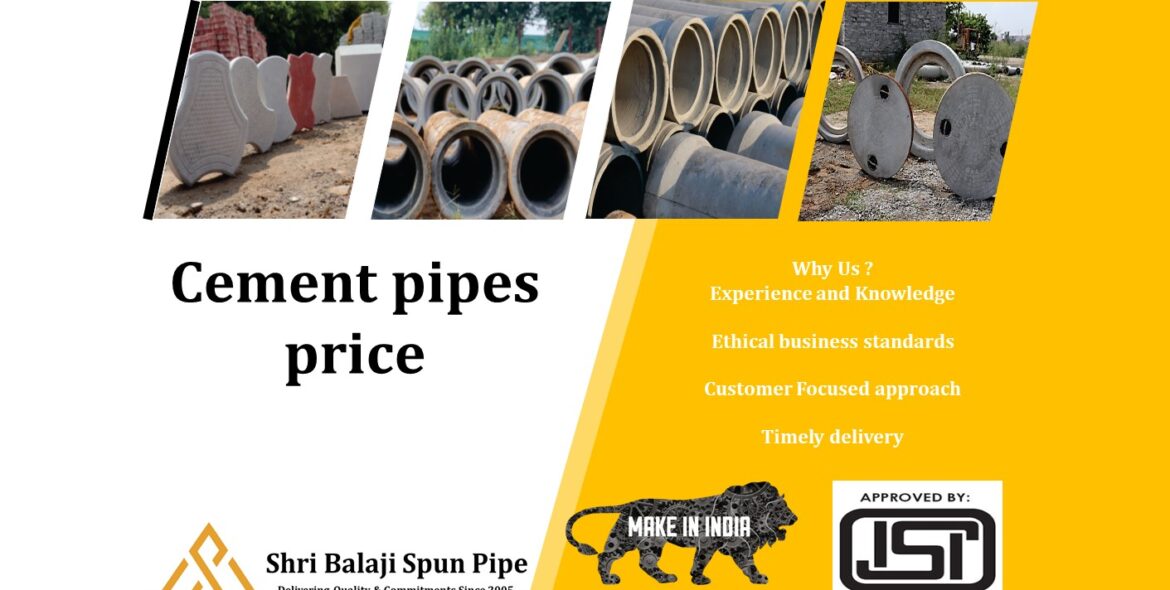Latest Cement pipes price Price list As On 2022 Shri Balaji Spun Pipe